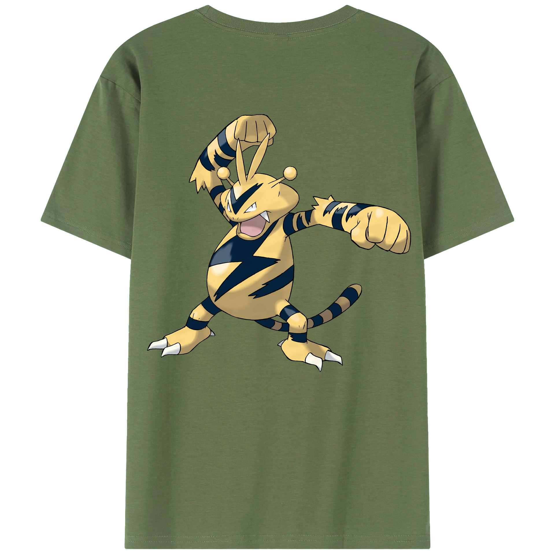 （画像用） ポケットモンスター Pokémon 綿100％ メンズ半袖Tシャツ（バックプリント） 通気性